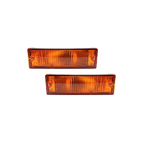Evan-Fischer Turn Signal Light compatible with Mitsubishi Pickup 87-96 Set of 2 (RH and LH) Assembly Left and Right Side