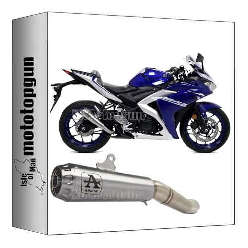 Tubo de escape Arrow Pro-Race de nichrom para moto Yamaha YZF R3 2018 Mototopgun