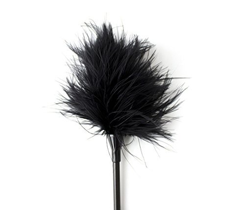 SM 人工羽根 フェザーティックラー 2枚入り（ブラック、レッド） YM-02 … - 画像3