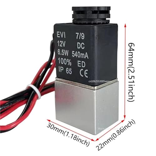 Électrovanne laiton 110V normalement ouverte étanche air eau gaz - 3
