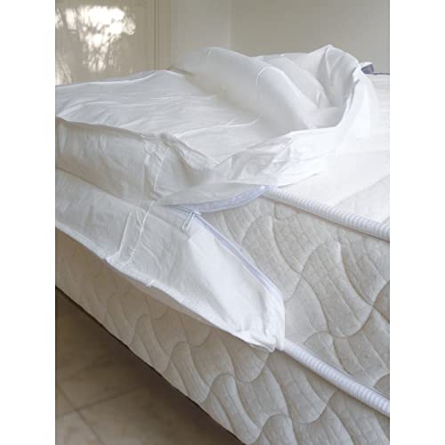 Renove - Colchón económico con funda para colchón (cierre deslizante con cremallera, lote de 5 fundas (140 x 190 + 15 cm)