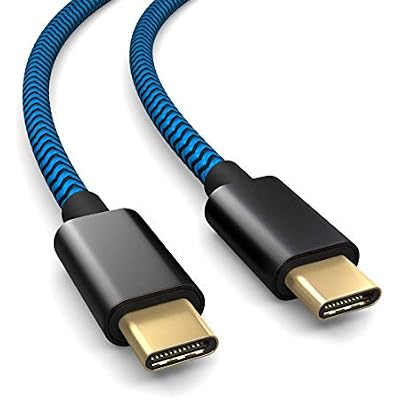 Compatible with PS5 controller, USB C to C charging cable, cable, 3m compatible with Sony Playstation 5, Microsoft Xbox Wireless Controller blue-black
