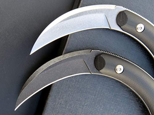 Ccanku C16901 Fixed Blade Knives D2 Steel G10 Handle Outdoor Survival Claw Knife,Camping Edc Tools, Kydex Sheaths(Black) … … #TOP3