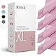 Klihn - Mikrofaser Brillenputztücher XL (4er Pack / 25cm x 25cm) in Optikerqualität auch für Displays und Objektive (Große Mikrofasertücher aus feiner Spezialfaser, waschbar) (XL-Pink)