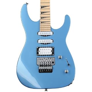 Jackson X Series Dinky DK3XR M HSS MN Frostbyte Blue guitare électrique - Les Beatles, Paul McCartney, John Lennon, RIngo Starr, George Harrison