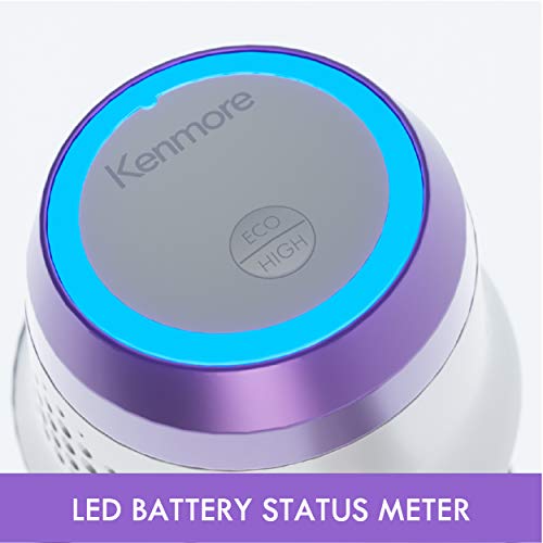 Image of Kenmore 21.6V Lightweight 2-in-1 Vacuum, Hybrid, HEPA Filter, Lithium Ion Battery, 2-Speed Settings, Combo Tool Cordless Stick Vac, Purple