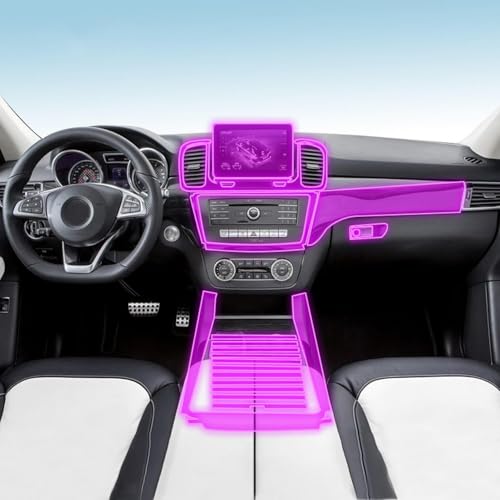 Film PPF anti-rayures pour Mercedes GLS console centrale en TPU auto-cicatrisant haute netteté