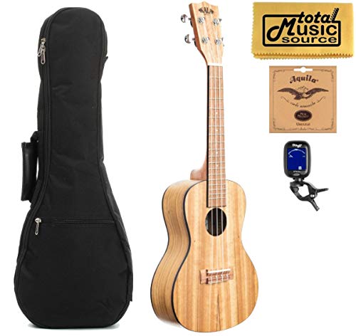 Kala Ka-Pwc/Lh Pacific Walnut Concert Left Handed Ukulele W/Gigbag Bundle #TOP3