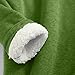 hlysgo Women Fall Fashion Fleece Sweatshirts Long Sleeve Comfort Pullover Tops Plush Warm Winter Fuzzy Blouses D Green