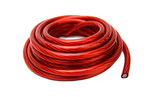 4 Gauge 25' Black And 25' Red Car Audio Power Ground Wire Cable 50' Ft Total #TOP1