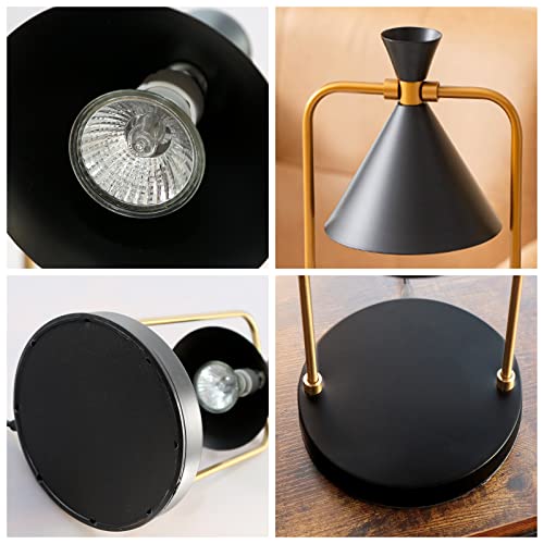 Sunnylisa Candle Warmer Retro Metal Light Stand, With Timer And Dimmable Candle Melter Lamp Aromatic Candle Holders, Compatible With Most Size Jar Candles (Black) #TOP3