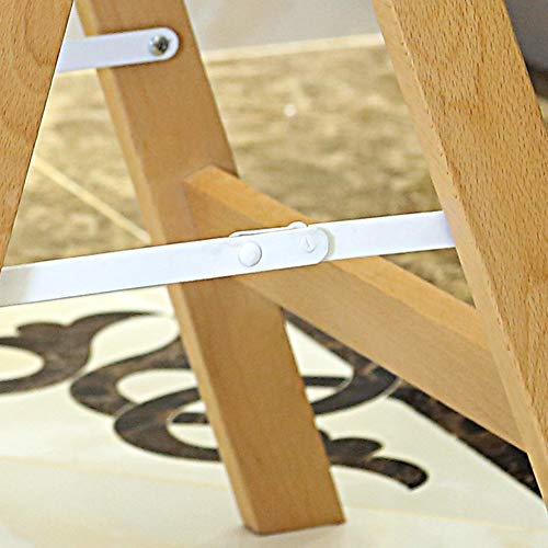 Escalera de espina de pescado LUNEZY para alcanzar estantes altos y decorar el salón con estilo 7