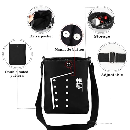 CMNIM Chef Gifts Chef Coat Crossbody Bag Cooking Lover Best Chef Appreciation Gifts Restaurant Cafe Bakary Pub BBQ Shoulder3