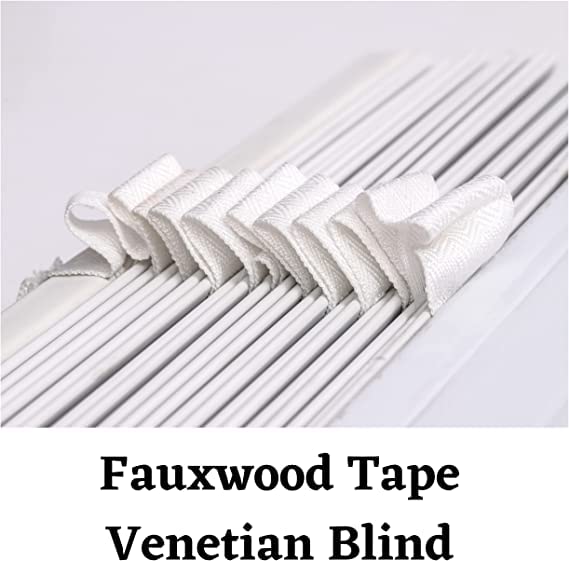 Ruby Deals Smooth Faux Wood Window Venetian Blinds with TAPE - Image 4