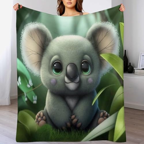 Couverture polaire koala pour cocooning et soirées canapé - 2