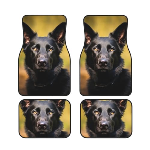 Tapis de sol voiture berger allemand noir pour SUV et camion