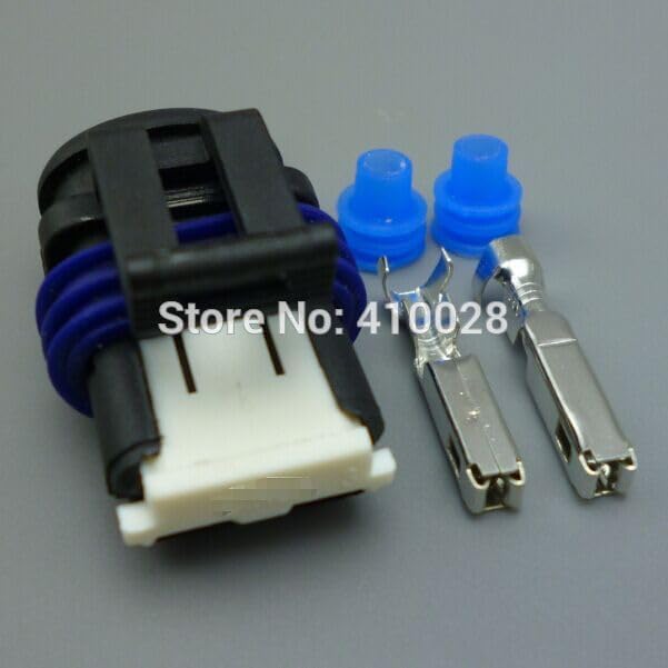 2 Pin Oil Injector Plug Waterproof Automotive Connector Cable Electrical Clip Auto Socket - (Color Name: 5set)