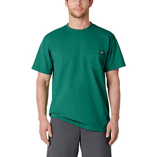 Dickies Men's Heavyweight Crew Neck Short Sleeve Tee, Green Heather, X-Large