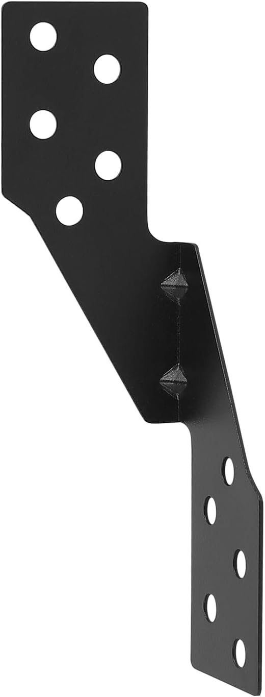 Hurricane Straps Brackets 100 Pcs，Hurricane Tie with Black Powder-Coated,Hurricane Straps Trusses/Rafters Ties