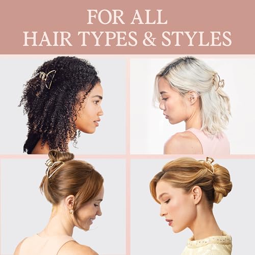 Kitsch Elegant Gold Metal Hair Clips for Women – Durable Claw Clips for Effortless Styling at Home or on the Go - Image 5