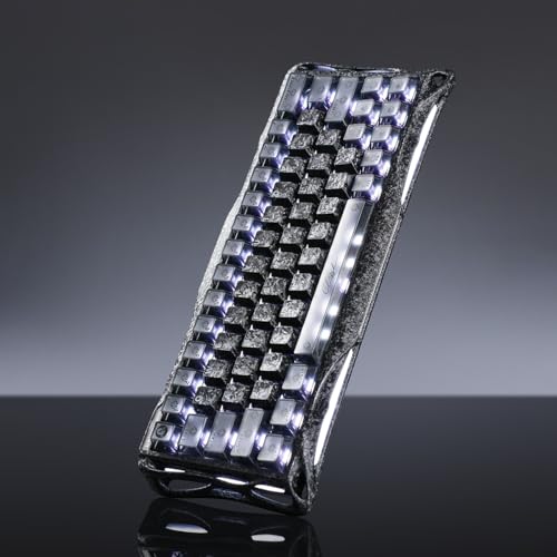 Image of GravaStar Mercury V60 Pro 60% HE Magnetic Gaming Keyboard, True 8kHz Polling Rate, 0.125ms Latency, Dynamic Rapid Trigger, 0.005mm Adjustable Actuation, Full Aluminum Frame (Cyber Frost Black)