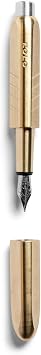 Kolo Tino Brass Fountain Pen, Refillable Ink