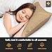 APOLLO COTTON Toddler Pillowcases 14x20 Inch Travel Pillow Case Set of 2 Pillow Case Fits Baby Pillow Kids Pillowcases 2 Pack Machine Washable with Zipper Closure, Taupe