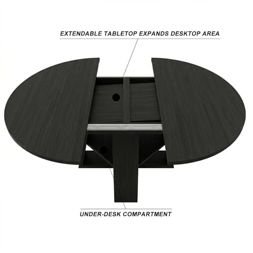 Table ronde pliable bois marron rustique pour salon convivial