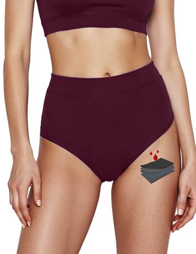 Image of Period Swimwear for Teens Women High Waisted Swimsuit Bikini Bottoms Menstrual Swim Bottoms Tankini Bathing Suit