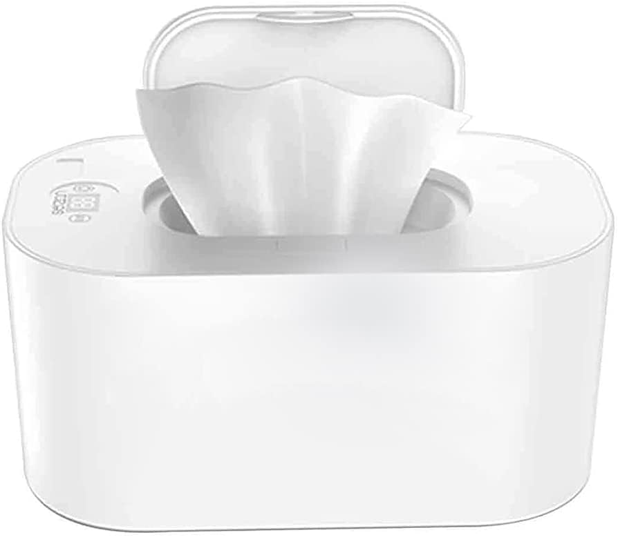 HUSHUI Baby Wipes Heater,Baby Wet Wipes Warmer and Dispenser, Thermostat Wet Wipes Box Portable Wipes Heating Box Temperature Adjustable