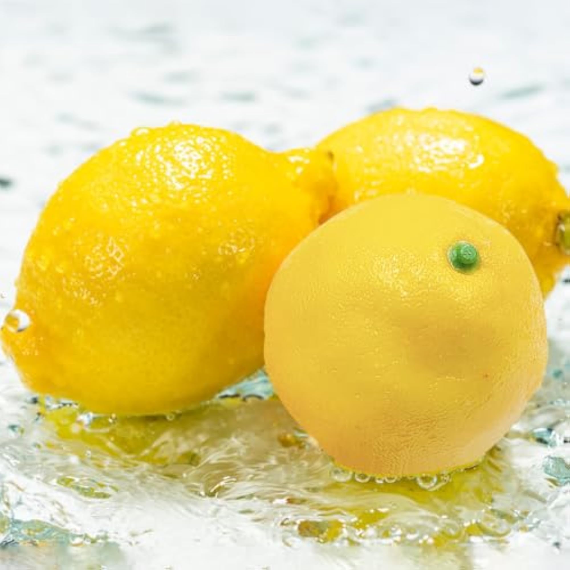 12 pcs Fake Lemons Decorative Fruit Tray