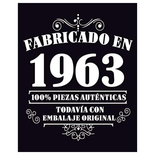 Fabricado en 1963 Todavia Con Embalaje Original: 58 años de regalo de cumpleaños personalizado | Diario en blanco para escribir regalo perfecto para cumpleaños / 120 páginas / 8x10 pulgadas