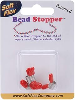 Soft Flex Mini Bead Stoppers-Plastic Topped Metal