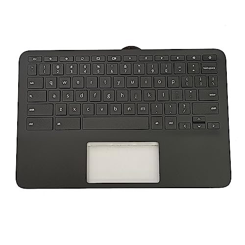 LTPRPTS Replacement for HP Chromebook 11 G9 EE M47382-001 Laptop Upper Case Palmrest Keyboard Assembly Part Black