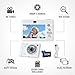 Digital Camera with Dual Screen,Autofocus 4K 48MP Vlogging Cameras for Photography with 32GB Card,Point and Shoot Kids Cameras,16X Zoom,Anti-Shake,Present for Kid Teen Beginner. (White)