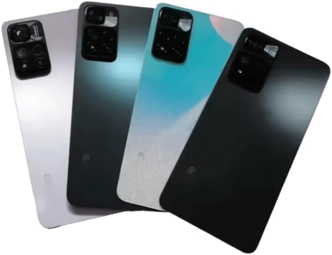 YOOOKOOO Compatible Rear Back Cover for Xiaomi Redmi Note 11 Pro Plus 5G– Battery Door Housing Replacement Part (Black)