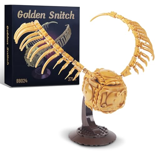 Image of Golden Snitch Building Blocks Set Compatible with Lego Particle Size,Unique Harry Snitch Design Model Decoration,Creative Gift for 6+ Boys,Girls or Adults