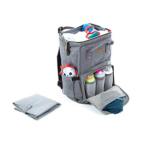 Cosco Kids, Mochila Multifuncional Peggy, Cinza Mescla