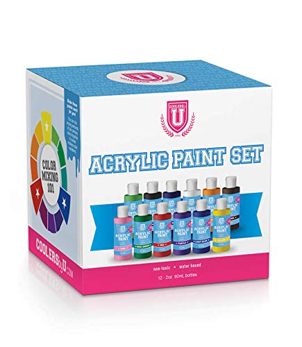 12pc Acrylic Paint Set