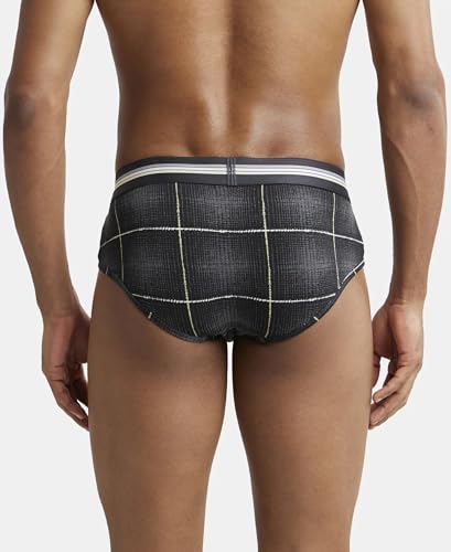 Image of Jockey UI20 Men Super Combed Cotton Elastane Stretch Printed Brief with Ultrasoft Waistband (Pack of 2)