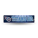 Rico Industries NFL Tennessee Titans 16-Inch Plastic Street Sign Décor