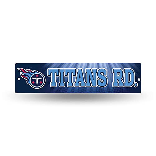 Rico Industries NFL Tennessee Titans 16-Inch Plastic Street Sign Décor