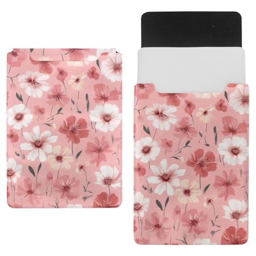Funda para ordenador portátil contra arañazos tamaño 35 x 25,9 cm con estampado de flores
