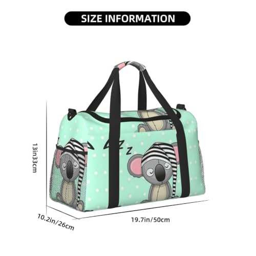 Bolsa de viaje grande de koala, complemento impermeable y plegable para piscina y deporte 4
