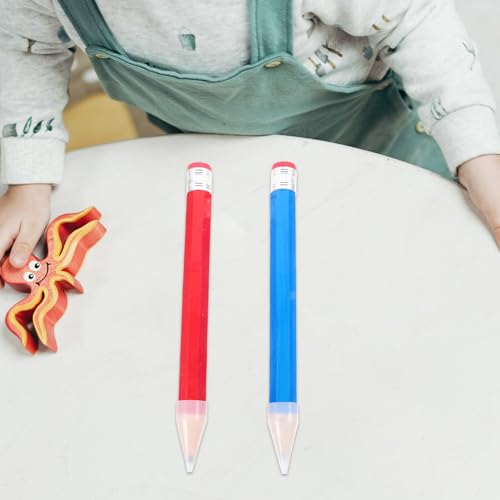 Lápices grandes de madera 2 pcs, colores brillantes miniatura 5