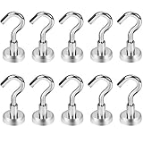 【HOHE QUALITÄT UND INEXPENSIV】：jeder Haken enthält einen superstarken Neodym-Magnet aus seltenen Erden, der lebenslang verwendet werden kann.