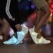 Imagen de rosyclo Zapatillas luminosas de fibra óptica LED luminosas para hombres y mujeres