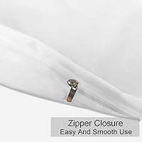 Vista 2 de Juego de funda de edredón de 3 piezas con 2 fundas de almohada, 100% algodón, funda de edredón extra larga para cama de tamaño individual