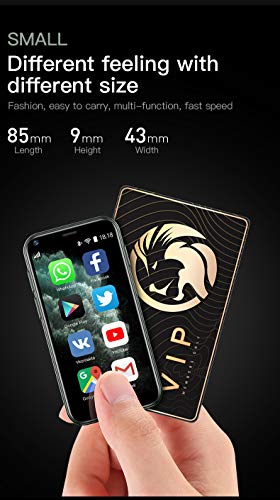 Truely Super Mini Smartphone,Soyes Xs11 Unlocked 3G Wcdma Android Mobile Phone 2.5'' Touch Screen 1Gb Ram 8Gb Rom Dual Sim Wifi Bluetooth Hotspot Ultra Thin Card Mobile Phone Pocket Cellphone Black #TOP1