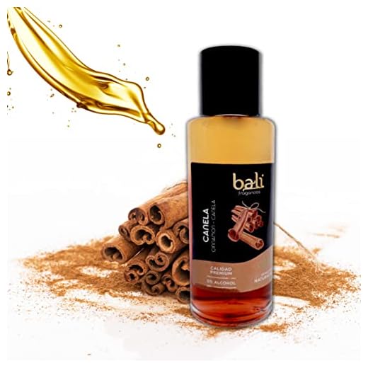 Bali fragancias Esencia al Aceite de Canela para Humidificador. Ambientador Dulce y Especiado en Esencia para Difusor. Aceite Natural para Quemador de Aromaterapia. 50 ml